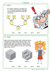Kanguru Matematik Çalışma Soruları 10-15 yaş (ortaokul)