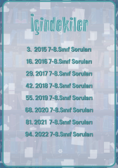 Kanguru Matematik 7-8. sınıflar 8 yıllık Arşiv