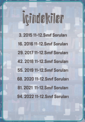 Kanguru Matematik 11-12. sınıflar 8 yıllık Arşiv