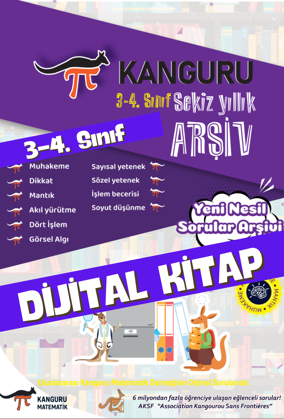 Kanguru Matematik Arşiv- 3-4. Sınıf Çıkmış Sorular - Dijital Format