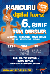 Kanguru Dijital Kurs -  6. Sınıf Tüm Dersler