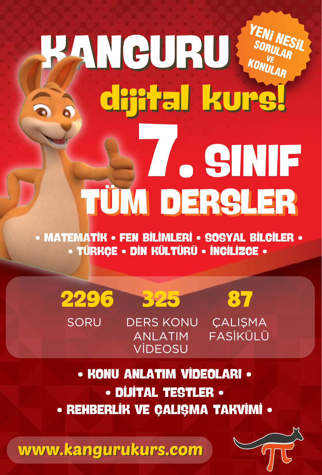 Kanguru Dijital Kurs -  7. Sınıf Tüm Dersler