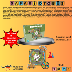 Safari Otobüs - Kanguru Math Toys Kutu Oyunu