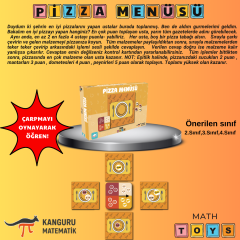 Pizza Menüsü - Kanguru Math Toys Kutu Oyunu