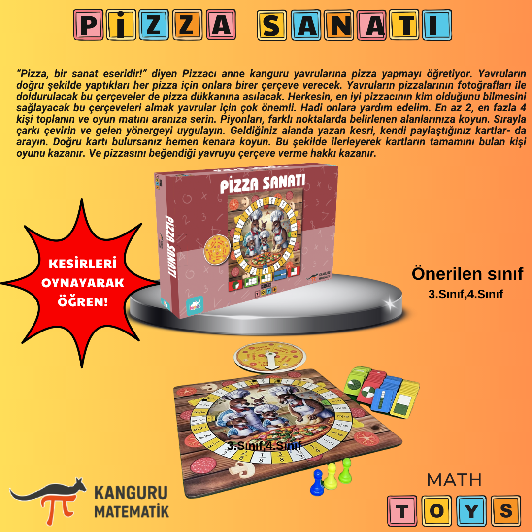 Pizza Sanatı - Kanguru Math Toys Kutu Oyunu